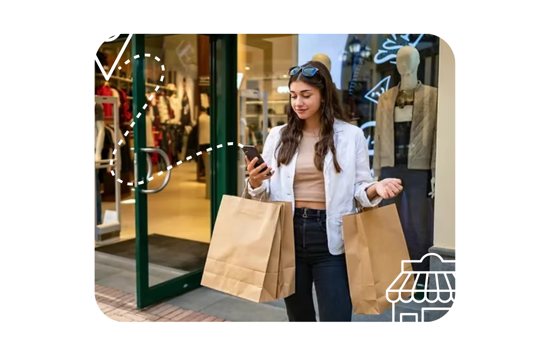 Card visual para atrair mais visitas à loja física